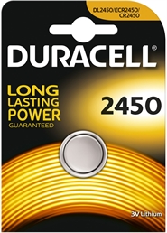 Duracell CR2450 3V Engangsbatteri Lithium
